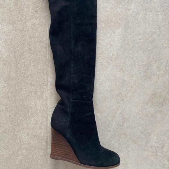 Vince Camuto Granta Black Suede Over the Knee Boots - SIZE 6.5 - Picture 2 of 8
